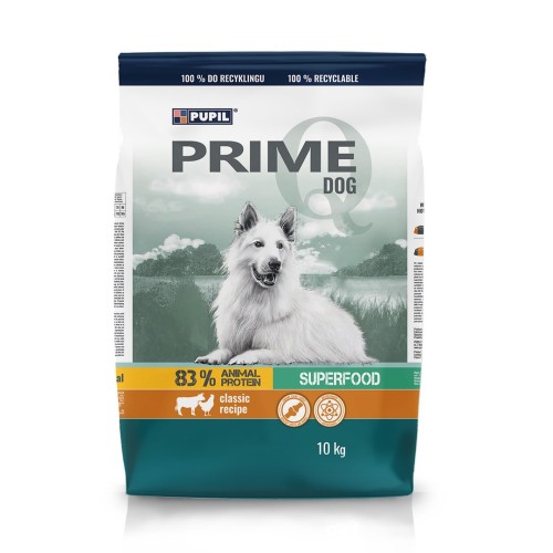PUPIL Prime Mini Rich in poultry with beef - dry dog food - 10kg PUPIL Prime Mini Rich in poultry with beef - dry dog food - 10kg