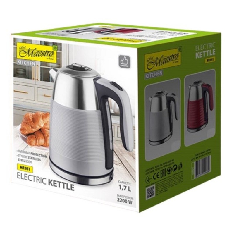 MAESTRO electric kettle 1,7l MR-051-GREY MAESTRO electric kettle 1,7l MR-051-GREY