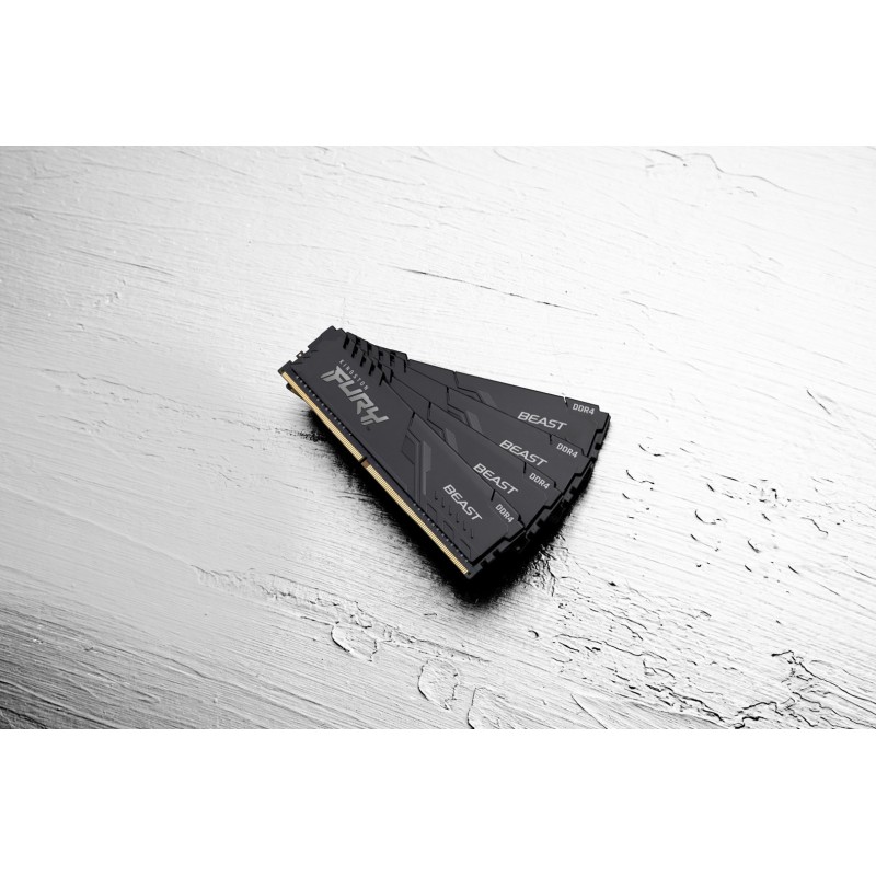 Kingston Technology FURY 16GB 3200MT/s DDR4 CL16 DIMM (Kit of 2) Beast Black Kingston Technology FURY 16GB 3200MT/s DDR4 CL16 DIMM (Kit of 2) Beast Black