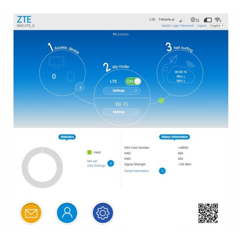 ZTE LTE MF79U cellular network device Cellular network modem ZTE LTE MF79U cellular network device Cellular network modem