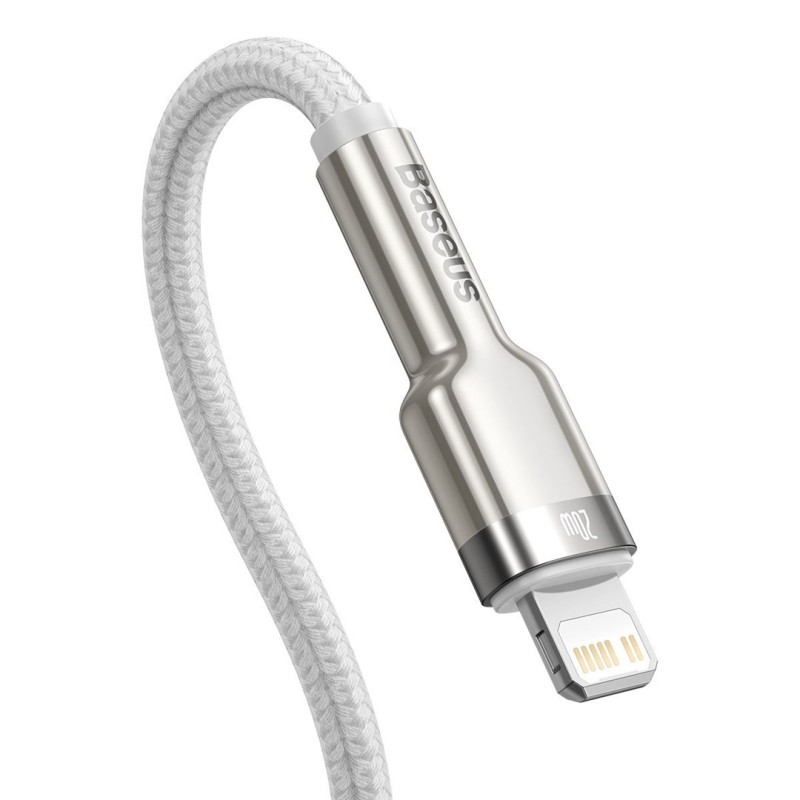 USB-C cable to Lightning Baseus Cafule, White, Power Delivery, 20W, 1m (white) USB-C cable to Lightning Baseus Cafule, White, Power Delivery, 20W, 1m (white)