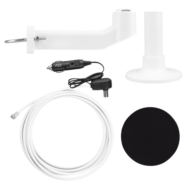 Maclean DVB-T/T2 HEVC omni-directional antenna, active, camper, 12V, MCTV-103 Maclean DVB-T/T2 HEVC omni-directional antenna, active, camper, 12V, MCTV-103