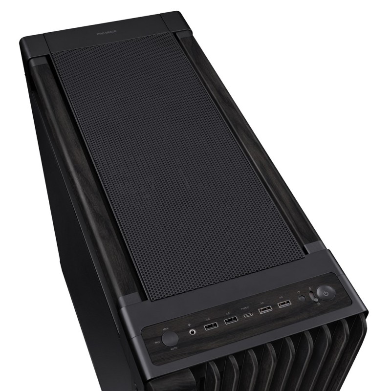 ASUS ProArt PA602 Wood Edition – Metal Panel Midi Tower Black ASUS ProArt PA602 Wood Edition – Metal Panel Midi Tower Black