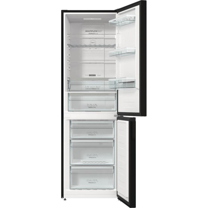 Gorenje NRK6192ABK4 fridge-freezer Freestanding 302 L E Black Gorenje NRK6192ABK4 fridge-freezer Freestanding 302 L E Black