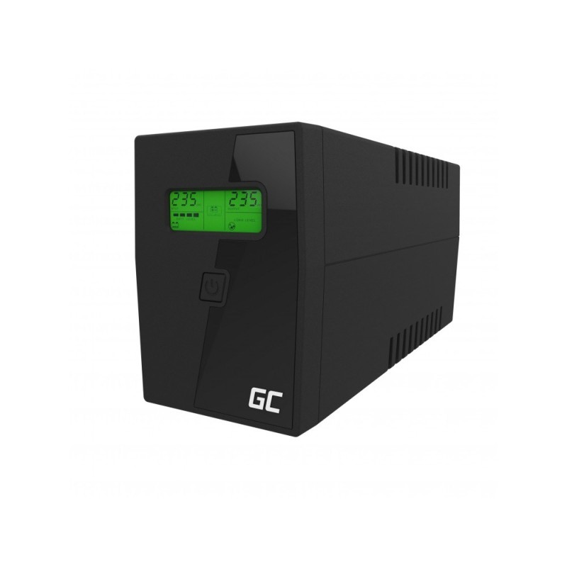 Green Cell UPS01LCD uninterruptible power supply (UPS) Line-Interactive 0.6 kVA 360 W 2 AC outlet(s)