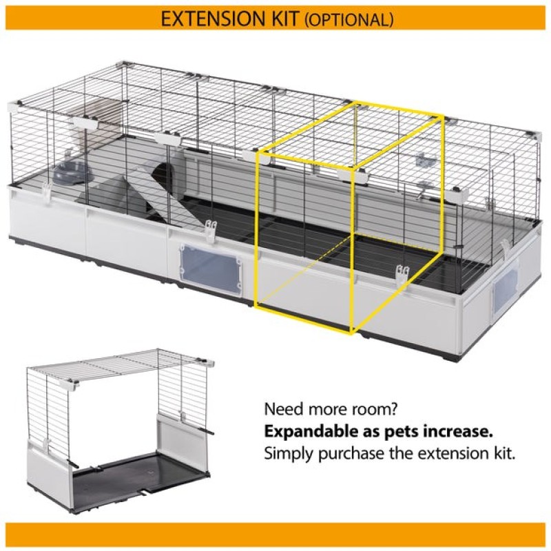 FERPLAST Modular 4 - cage for rabbit and domestic guinea pig - 179 x 72 x 56cm FERPLAST Modular 4 - cage for rabbit and domestic guinea pig - 179 x 72 x 56cm