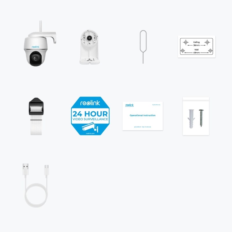 Reolink Argus Series B430 - 5MP Outdoor Wi-Fi Camera, Pan & Tilt, Person/Vehicle/Animal Detection, Color Night Vision Reolink Argus Series B430 - 5MP Outdoor Wi-Fi Camera, Pan & Tilt, Person/Vehicle/Animal Detection, Color Night Vision