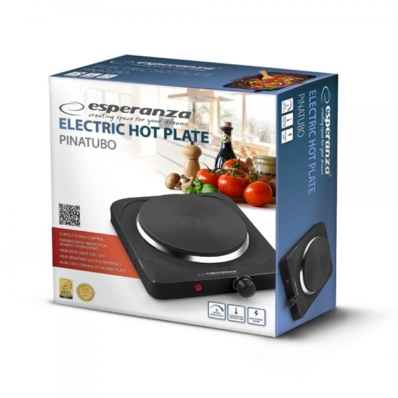 Esperanza EKH002K hob Black Sealed plate 1 zone(s) Esperanza EKH002K hob Black Sealed plate 1 zone(s)