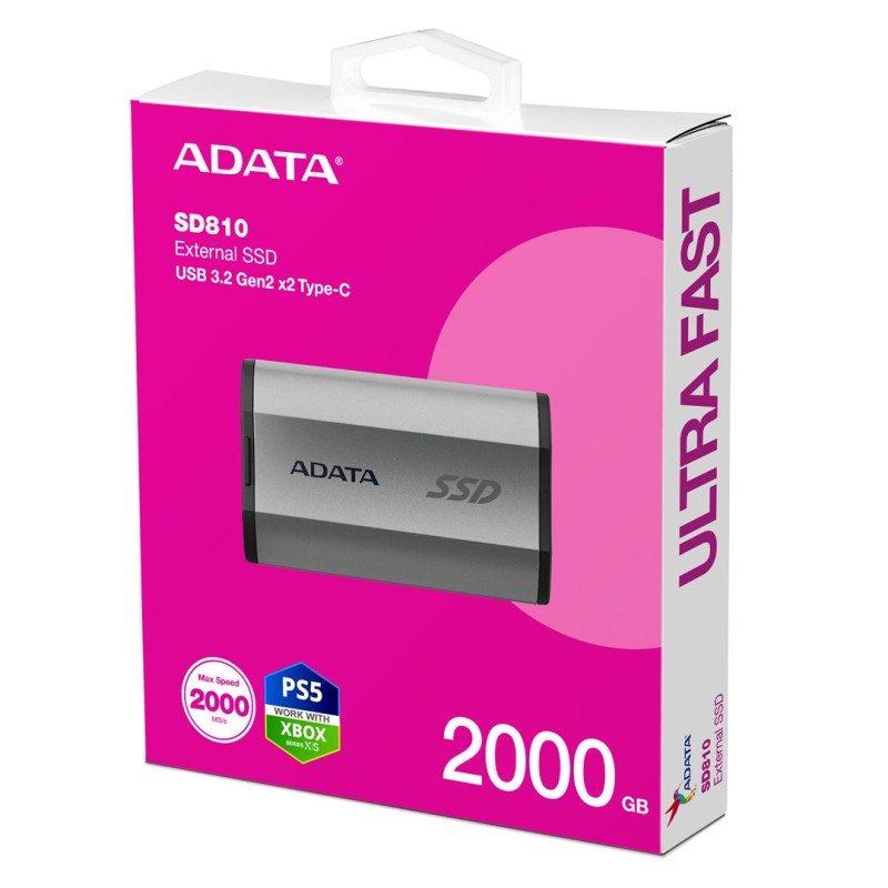 ADATA SD810 2 TB Black, Silver ADATA SD810 2 TB Black, Silver