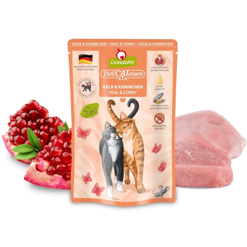 GRANATAPET DeliCATessen Veal and coney - wet cat food - 85g GRANATAPET DeliCATessen Veal and coney - wet cat food - 85g