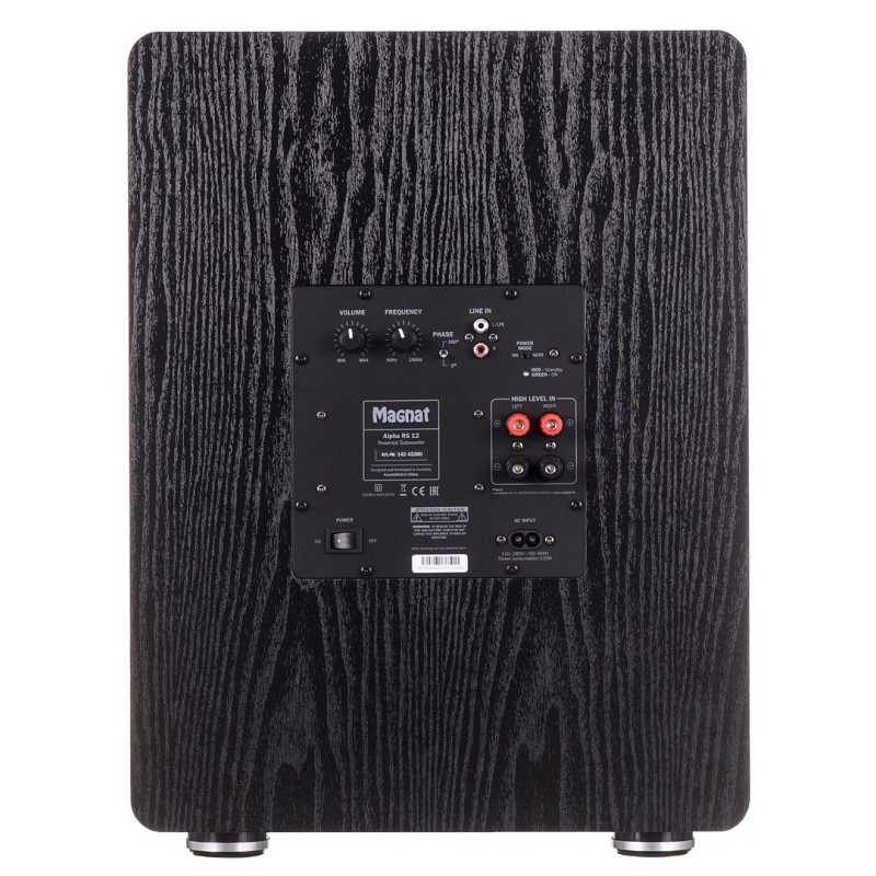 Magnat ALPHA RS12 Black Active subwoofer 120 W Magnat ALPHA RS12 Black Active subwoofer 120 W
