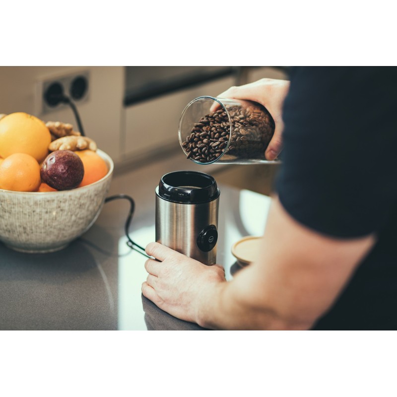 Severin KM 3879 coffee grinder 150 W Black, Stainless steel