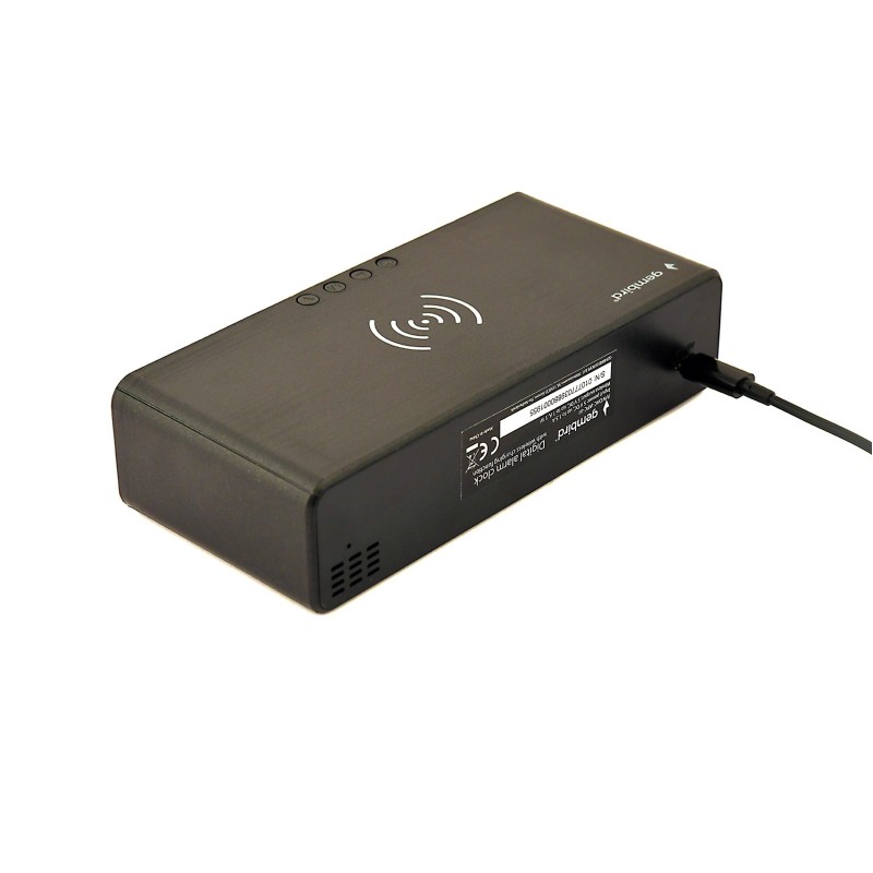 Gembird DAC-WPC-01 alarm clock Digital alarm clock Black Gembird DAC-WPC-01 alarm clock Digital alarm clock Black