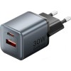 Vention 30W - charger with GaN technology, 1x USB-A, 1x USB-C (black)