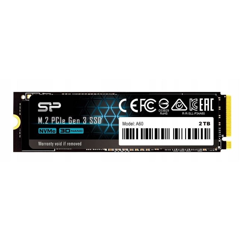 Silicon Power P34A80 M.2 2048 GB PCI Express 3.0 SLC NVMe Silicon Power P34A80 M.2 2048 GB PCI Express 3.0 SLC NVMe