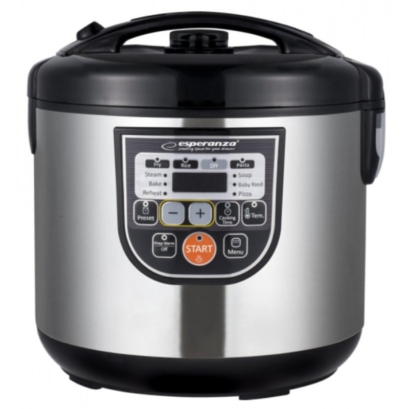 Esperanza EKG011 multi cooker 5 L 860 W Black, Stainless steel