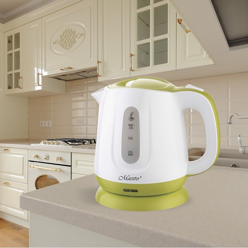 Feel-Maestro MR013 green electric kettle 1 L 1100 W Green, White Feel-Maestro MR013 green electric kettle 1 L 1100 W Green, White