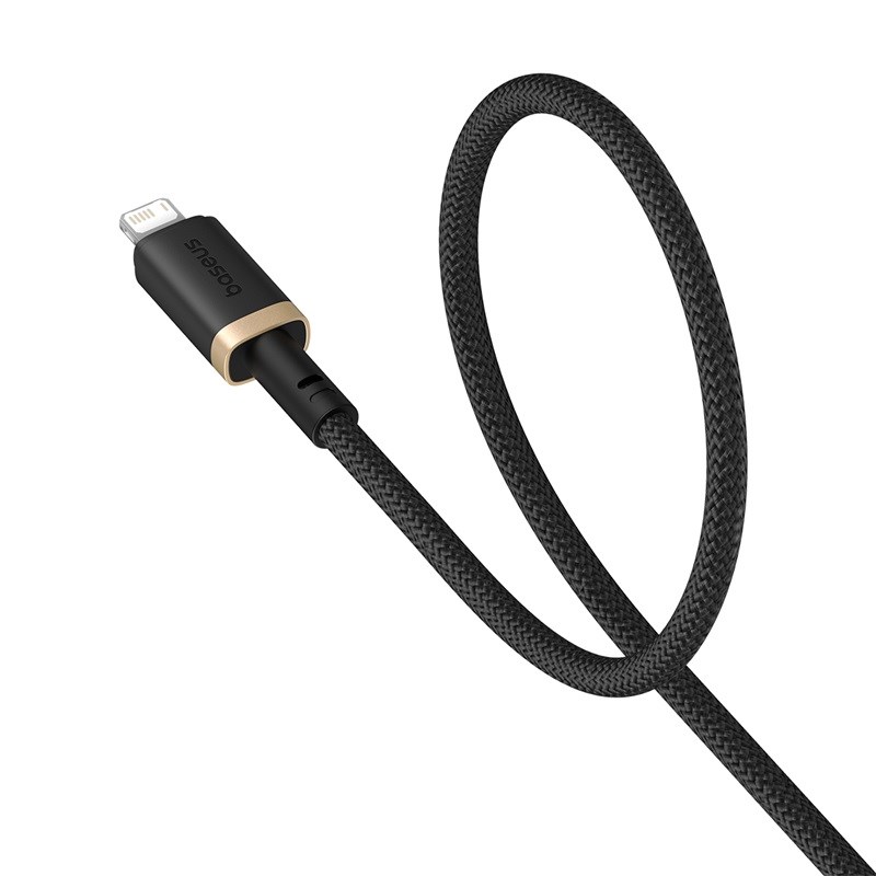 Baseus Dura Type A to IP 2.4A 2 m fast charging cable Black, Gold Baseus Dura Type A to IP 2.4A 2 m fast charging cable Black, Gold