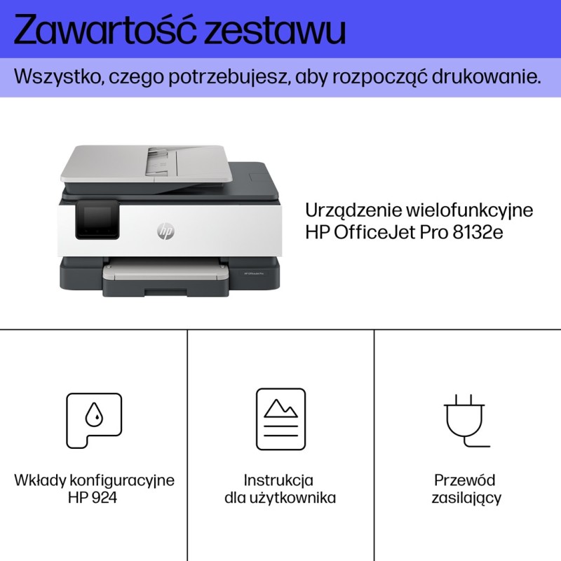 HP OfficeJet Pro 8132e All-in-One Printer Thermal inkjet A4 4800 x 1200 DPI 20 ppm Wi-Fi HP OfficeJet Pro 8132e All-in-One Printer Thermal inkjet A4 4800 x 1200 DPI 20 ppm Wi-Fi