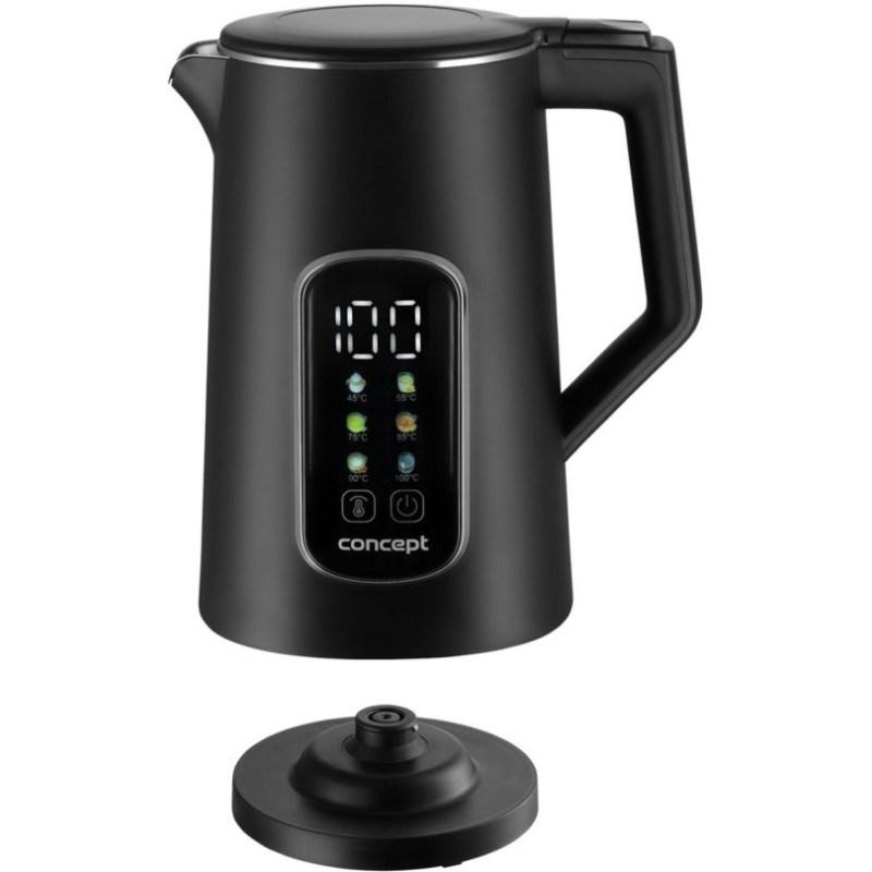 Concept RK-3385 Electric kettle 1.7 L 2200 W Black