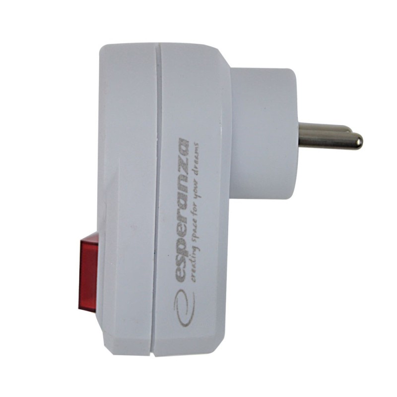 Esperanza ELK301W Electrical Splitter 1 socket Switch White Esperanza ELK301W Electrical Splitter 1 socket Switch White