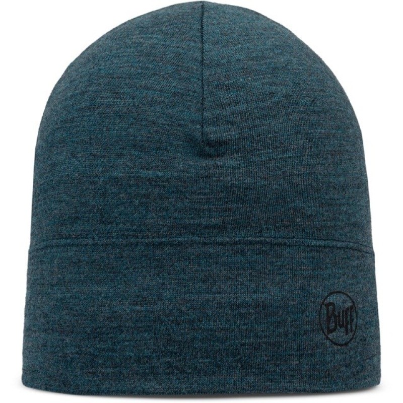 Buff Midweight Merino Wool Hat Hat Blue