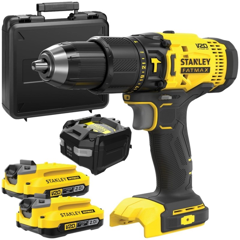 STANLEY SFMCD711D2K 2X2Ah cordless drill/driver