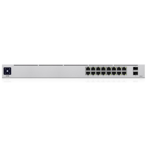 Ubiquiti UniFi 16-Port PoE Managed L2/L3 Gigabit Ethernet (10/100/1000) Power over Ethernet (PoE) 1U Silver Ubiquiti UniFi 16-Port PoE Managed L2/L3 Gigabit Ethernet (10/100/1000) Power over Ethernet (PoE) 1U Silver