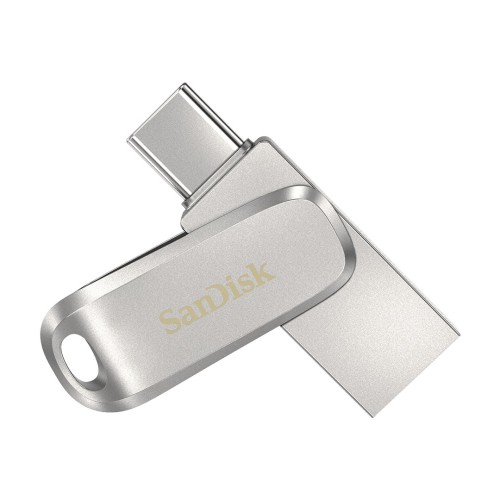 SanDisk Ultra Dual Drive Luxe USB flash drive 64 GB USB Type-A / USB Type-C 3.2 Gen 1 (3.1 Gen 1) Stainless steel SanDisk Ultra Dual Drive Luxe USB flash drive 64 GB USB Type-A / USB Type-C 3.2 Gen 1 (3.1 Gen 1) Stainless steel