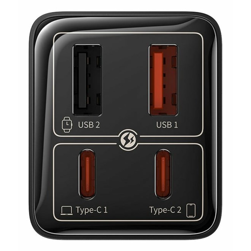 Baseus GaN6 Pro Universal Black AC Fast charging Indoor Baseus GaN6 Pro Universal Black AC Fast charging Indoor