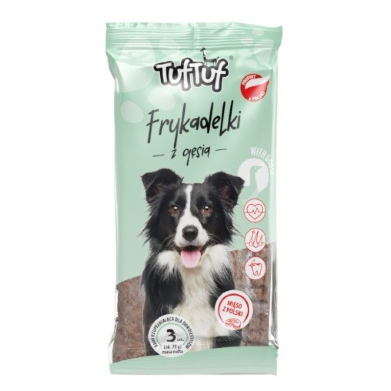 TUF TUF Meaty sticks with goose - dog treat - 70g