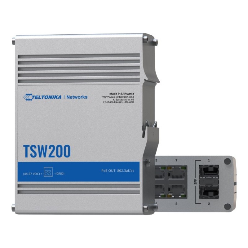 Teltonika TSW200 - switch - 8 porte - Teltonika TSW200 - switch - 8 porte -