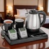 Adler AD 1354 Hotel kettle stainless steel 1.2 L + tray with cups black, steel