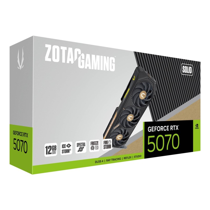 Zotac GAMING GeForce RTX 5070 SOLID NVIDIA 12 GB GDDR7 Zotac GAMING GeForce RTX 5070 SOLID NVIDIA 12 GB GDDR7
