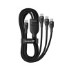 Baseus Flash Series Type C to C+C+C fast charging cable 480 Mbps Black Baseus Flash Series Type C to C+C+C fast charging cable 480 Mbps Black