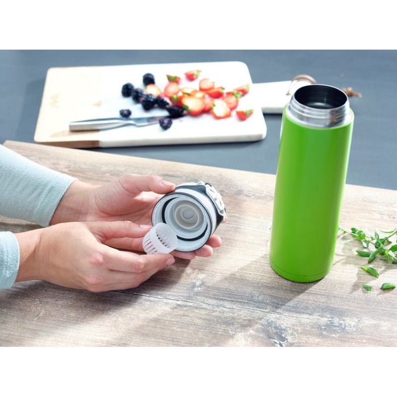 Leifheit 03277 travel mug 600 ml Black, Green Stainless steel Leifheit 03277 travel mug 600 ml Black, Green Stainless steel