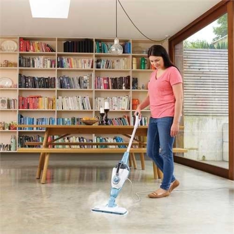 Black & Decker FSMH1321 steam cleaner Steam mop 0.5 L 1300 W Blue, White Black & Decker FSMH1321 steam cleaner Steam mop 0.5 L 1300 W Blue, White
