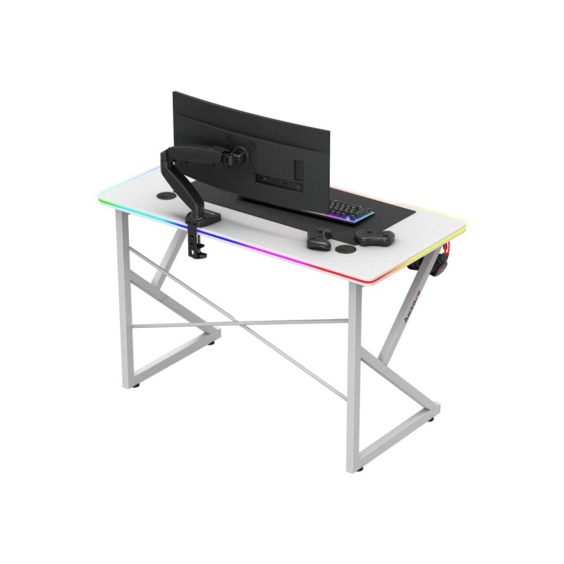 Huzaro Hero 1.7 RGB White - gaming table Huzaro Hero 1.7 RGB White - gaming table