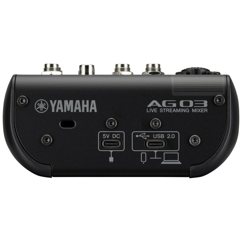 Yamaha AG03 MK2 - 3-channel live streaming mixer with USB audio interface, black Yamaha AG03 MK2 - 3-channel live streaming mixer with USB audio interface, black
