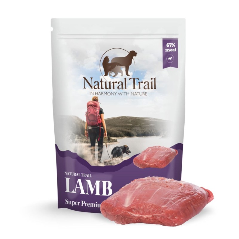 NATURAL TRAIL Pouch Lamb - wet dog food - 500g