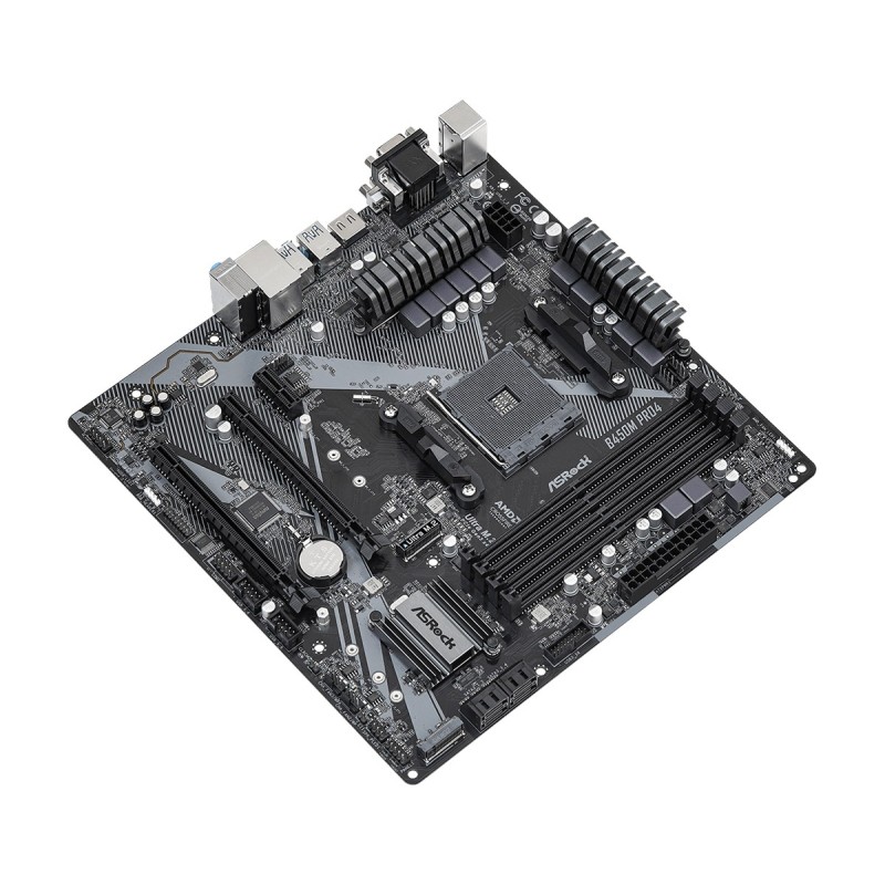 Asrock B450M Pro4 R2.0 AMD B450 Socket AM4 micro ATX Asrock B450M Pro4 R2.0 AMD B450 Socket AM4 micro ATX