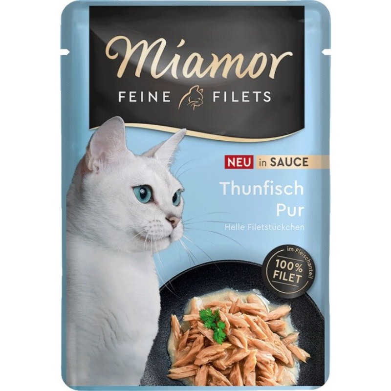 MIAMOR Fine Filets Tuna in sauce  - wet cat food - 100g