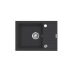 Black sink set with flexi faucet - MAIDSINKS BALI sink (62x44) 1B1D black + Flessi Black Edition faucet Black sink set with flexi faucet - MAIDSINKS BALI sink (62x44) 1B1D black + Flessi Black Edition faucet