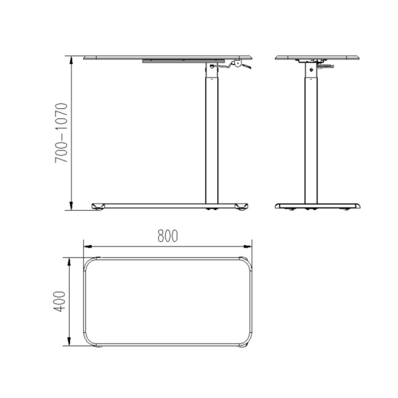 Desk/table with adjustable height Unique LAPTOP DESK white Desk/table with adjustable height Unique LAPTOP DESK white