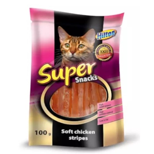 HILTON Soft chicken stripes - cat treats - 100g HILTON Soft chicken stripes - cat treats - 100g