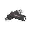 Flashdrive PATRIOT Rage R550 128GB 100 MB/S USB A+C Swivel Design (PE128GR550DSAD) Black Flashdrive PATRIOT Rage R550 128GB 100 MB/S USB A+C Swivel Design (PE128GR550DSAD) Black