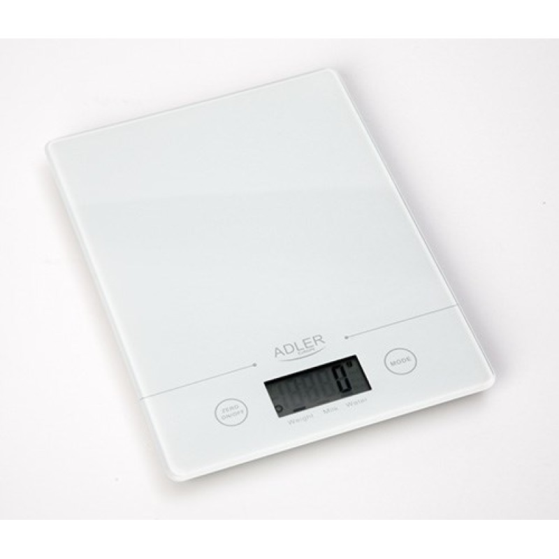 Adler AD 3138 w kitchen scale Electronic kitchen scale White Countertop Square Adler AD 3138 w kitchen scale Electronic kitchen scale White Countertop Square