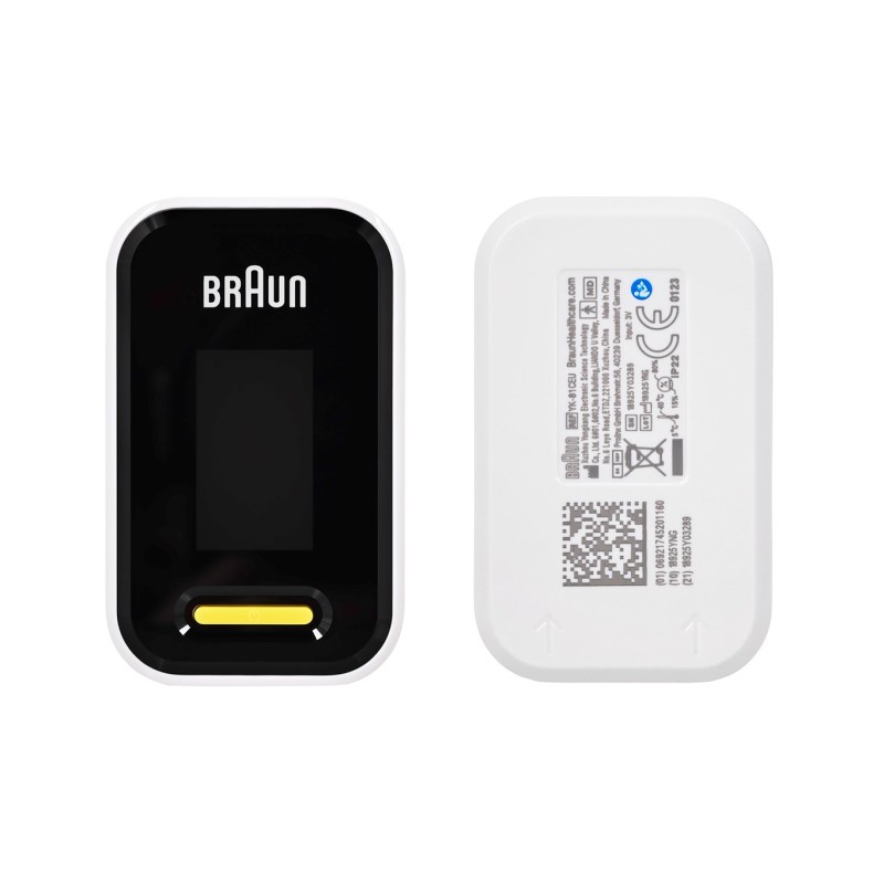 Braun YK-81CEU pulse oximeter Black, Stainless steel