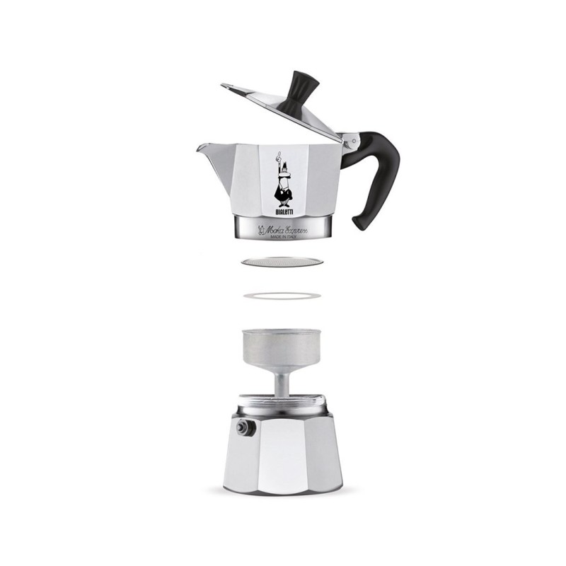 Bialetti Moka Express Moka pot 0.06 L Aluminium, Black Bialetti Moka Express Moka pot 0.06 L Aluminium, Black