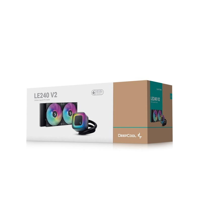 DeepCool LE240 V2 Processor All-in-one liquid cooler 12 cm Black DeepCool LE240 V2 Processor All-in-one liquid cooler 12 cm Black